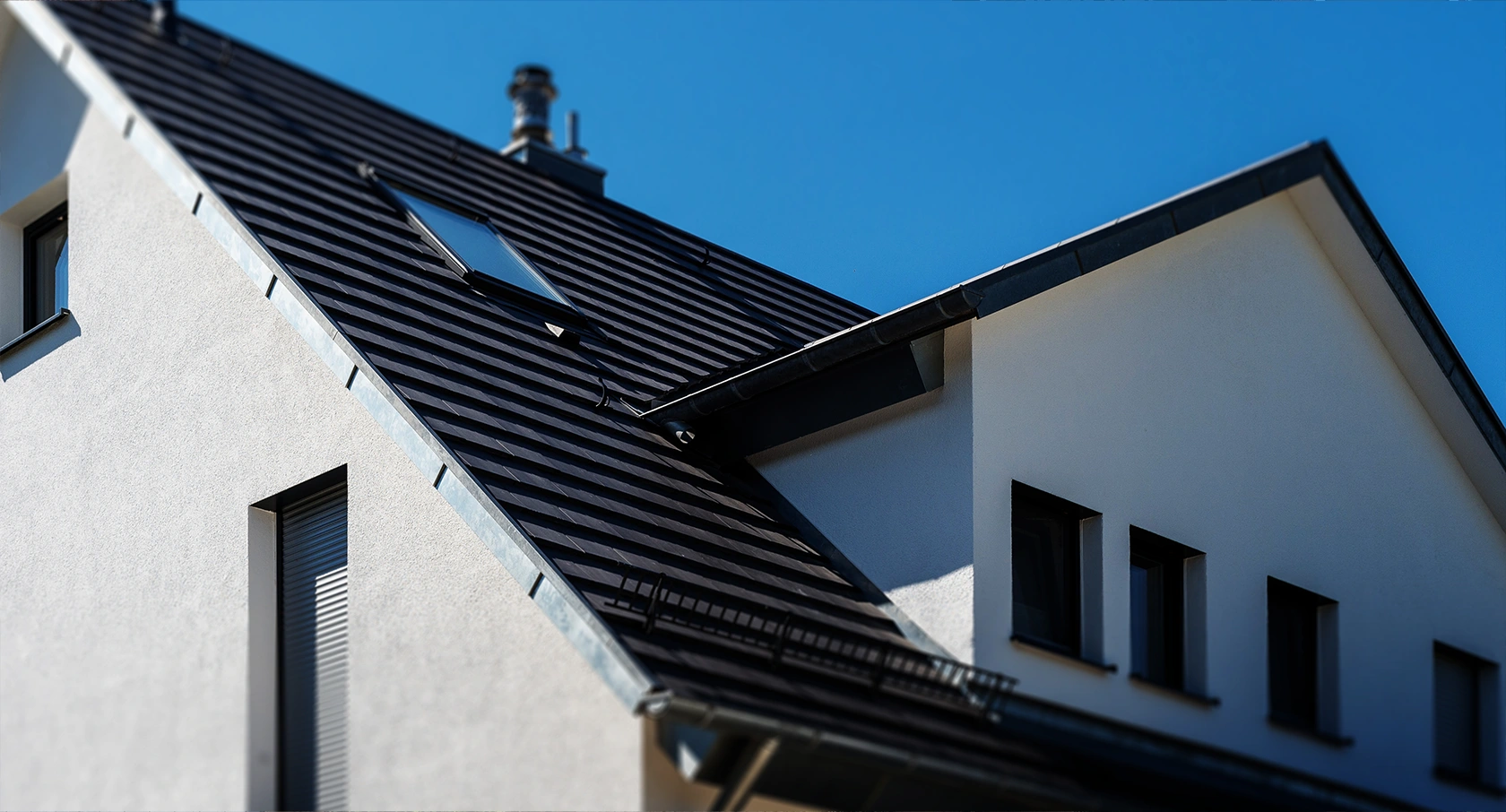Frick_Holzbau_Referenzen_Neubau_Dachstuhl_Fellbach Neubau eines Wohnhauses mit Dachstuhl von Frick Holzbau in Fellbach.